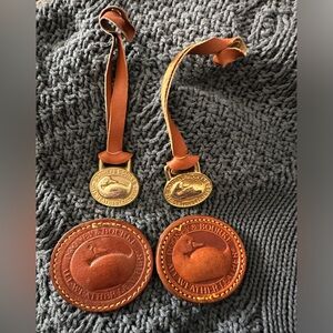 Dooney & Bourke All Weather Leather Duck Emblem Fob Hang Tags & Duck Seal Patch